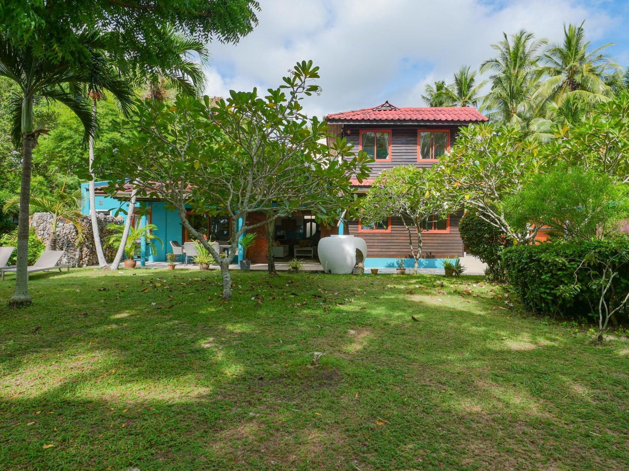 The Wooden Beach House 3Br - Sunset Beach Garden Taling Ngam Beach Exteriör bild